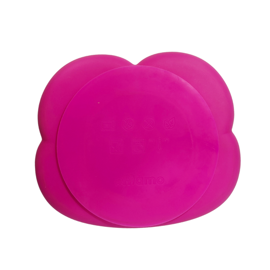 Baby & Toddler Silicone Suction Plate 3 Sections - Pink