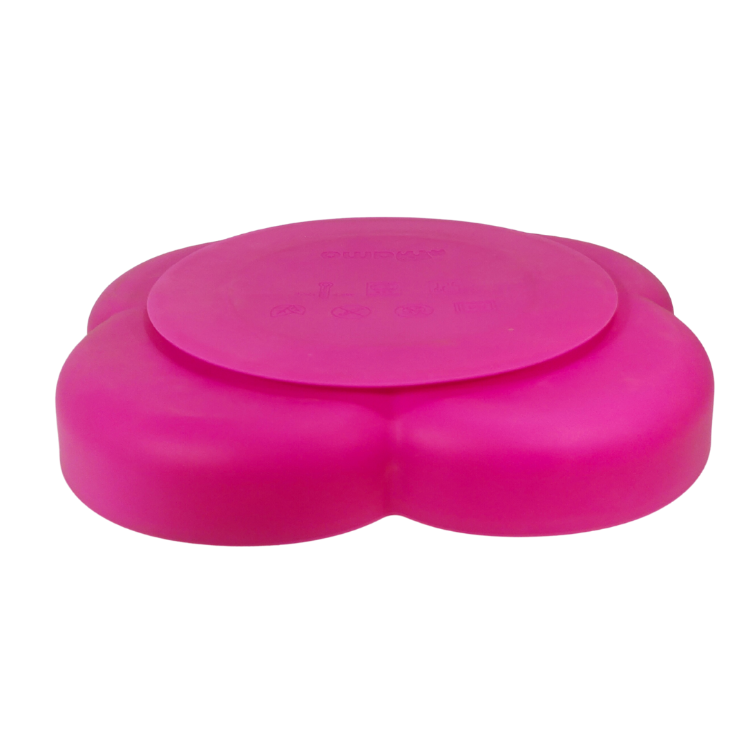 Baby & Toddler Silicone Suction Plate 3 Sections - Pink