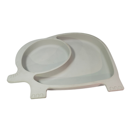 Elephant Silicone Suction Divided Toddler Plate
