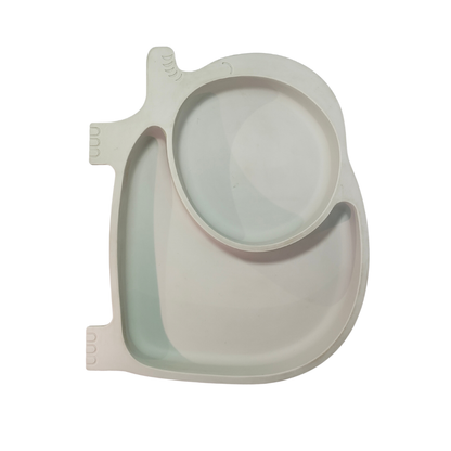 Elephant Silicone Suction Divided Toddler Plate