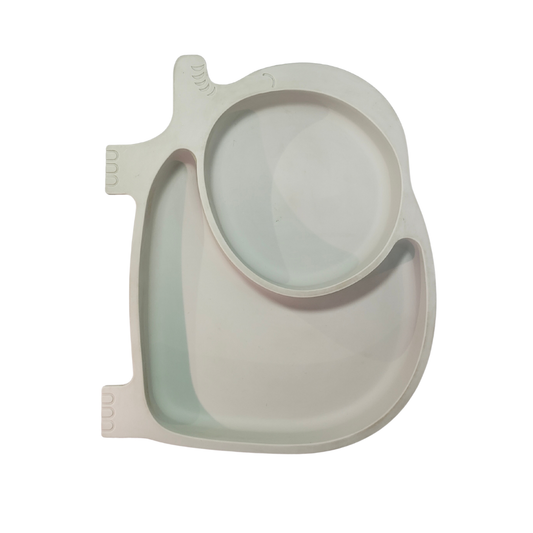 Elephant Silicone Suction Divided Toddler Plate