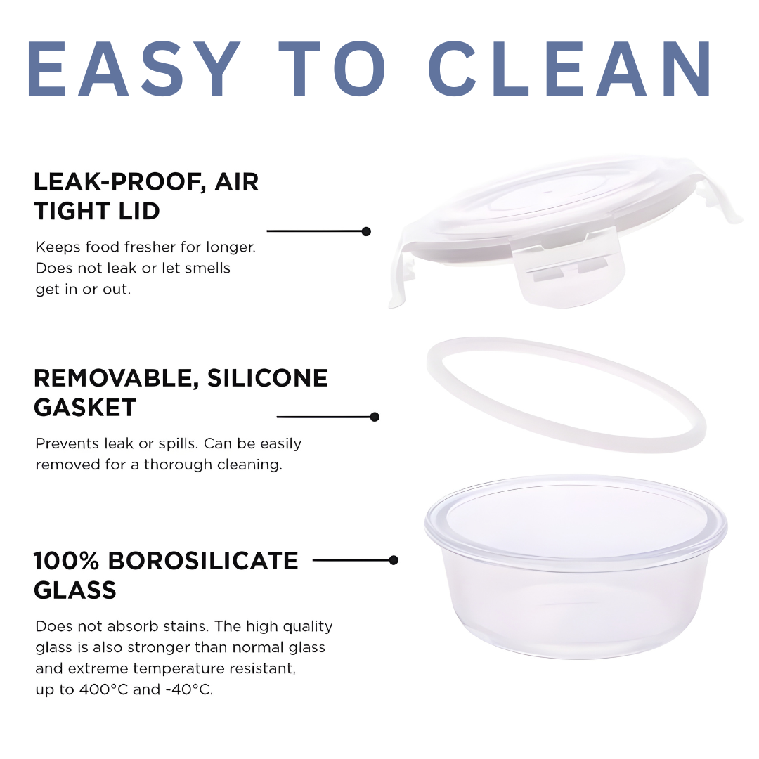 GIMI Glass Lunch Box GW2C